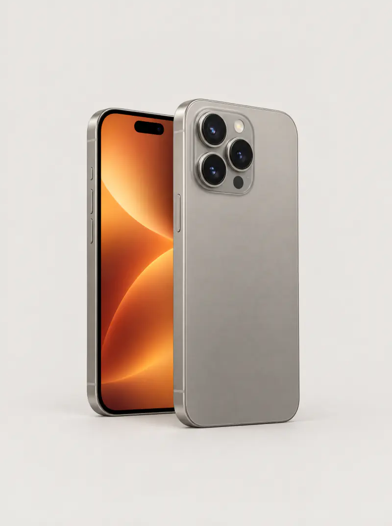 Premium smartphone with a triple-lens camera, the kind of iPhone we repair every day